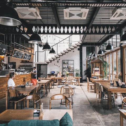 Pizza shop interior