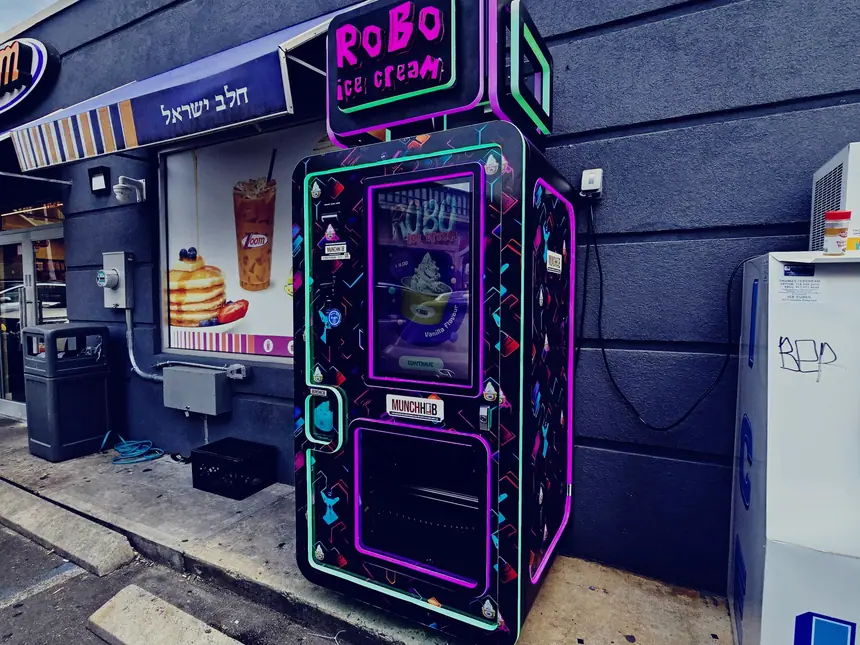 Robo Ice Cream on a street front