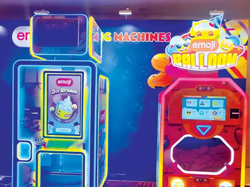 Sweet Robo ice cream machine at a resort