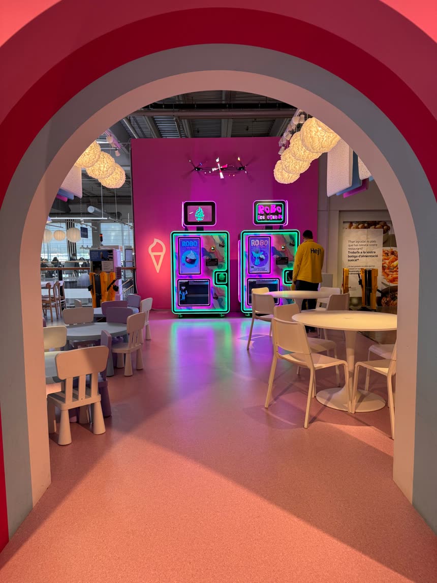 Sweet Robo Ice Cream machines at IKEA